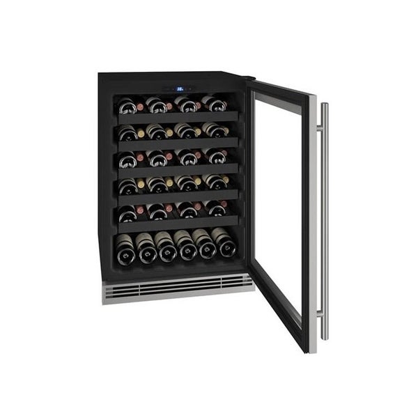 Wine Captain 24 In Reversible Hinge Black Frame 115v