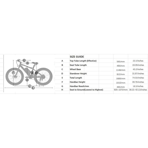 Ecotric Cheetah All Terrain Anti-Skid Fat Tire Beach Snow Electric Bike w/ 500W Brushless Motor For Long Lifespan, Dual Disk Brakes For Safety and Powerful Braking