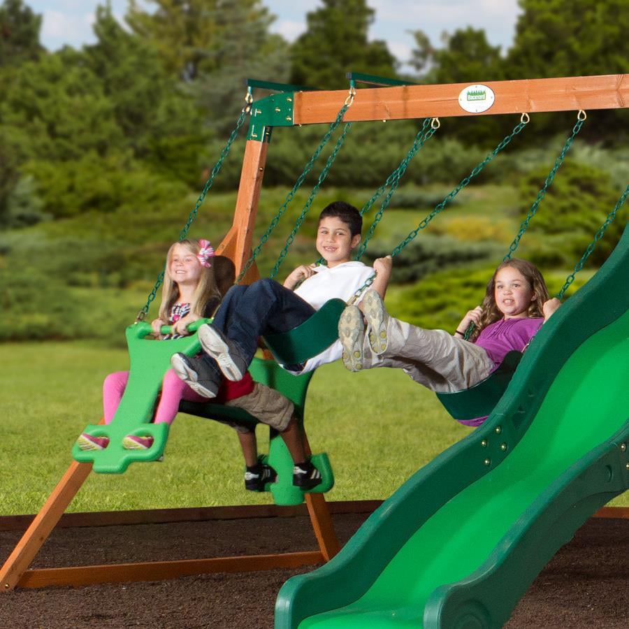 Shenandoah Wooden Swing Set， Wood