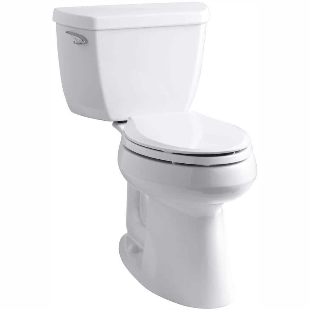 KOHLER Highline Classic Comfort Height 10 in RoughIn 2Piece 128 GPF Single Flush Elongated Toilet in White