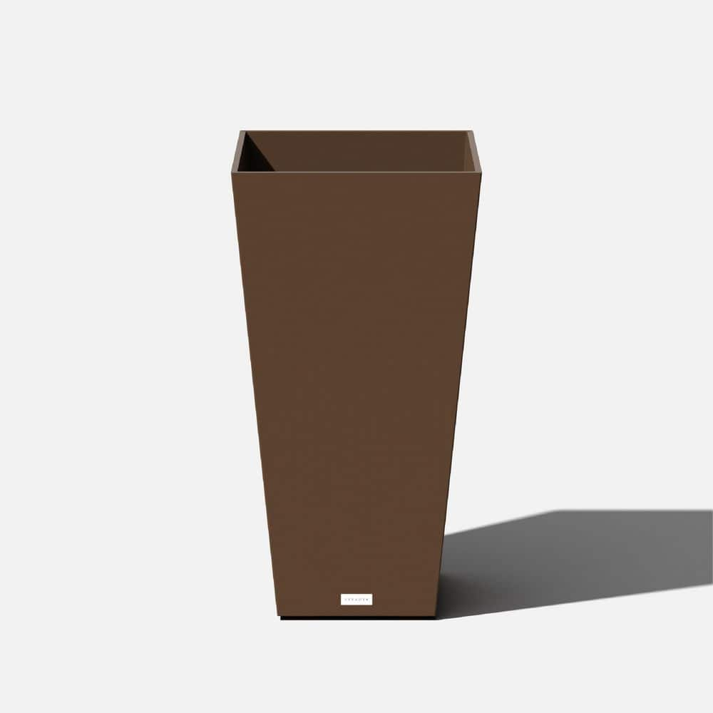 Veradek Midland 30 in. Espresso Plastic Tall Square Planter MV32E