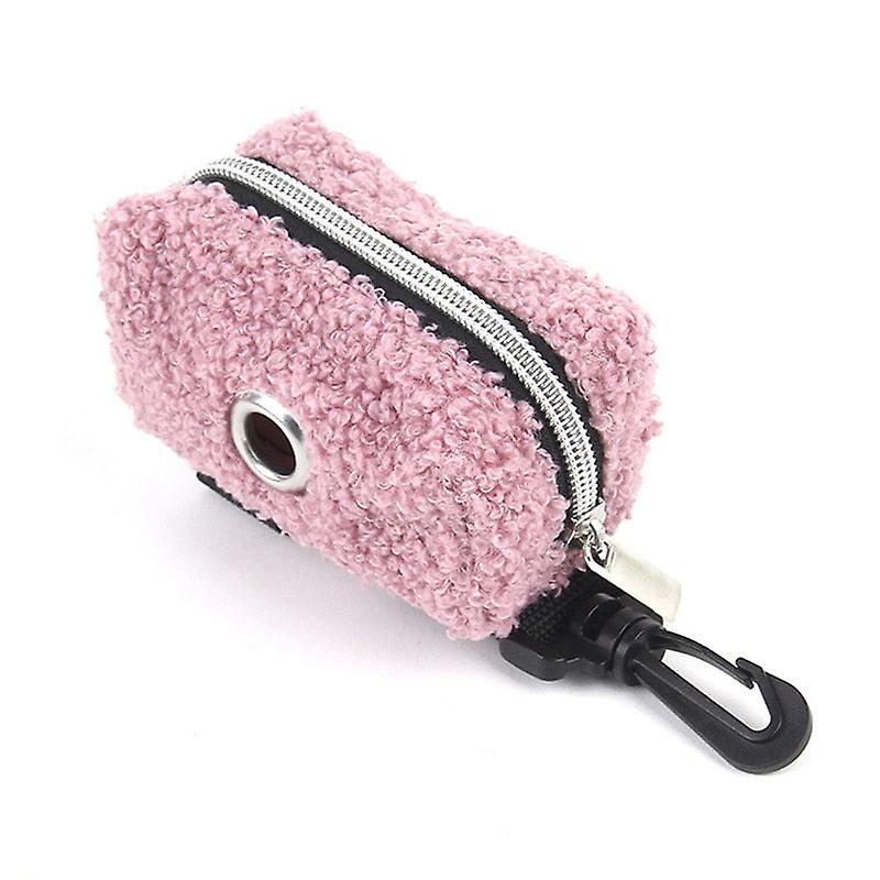 Fleece dog poop bag dispenser