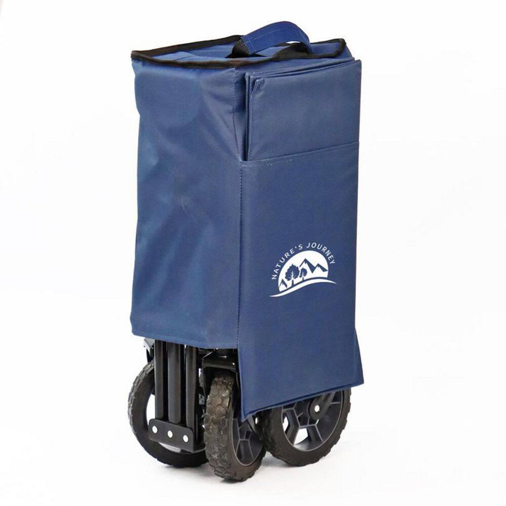 Collapsible All Terrain Camping Wagon with Silence Wheels Navy MW616-7  navy