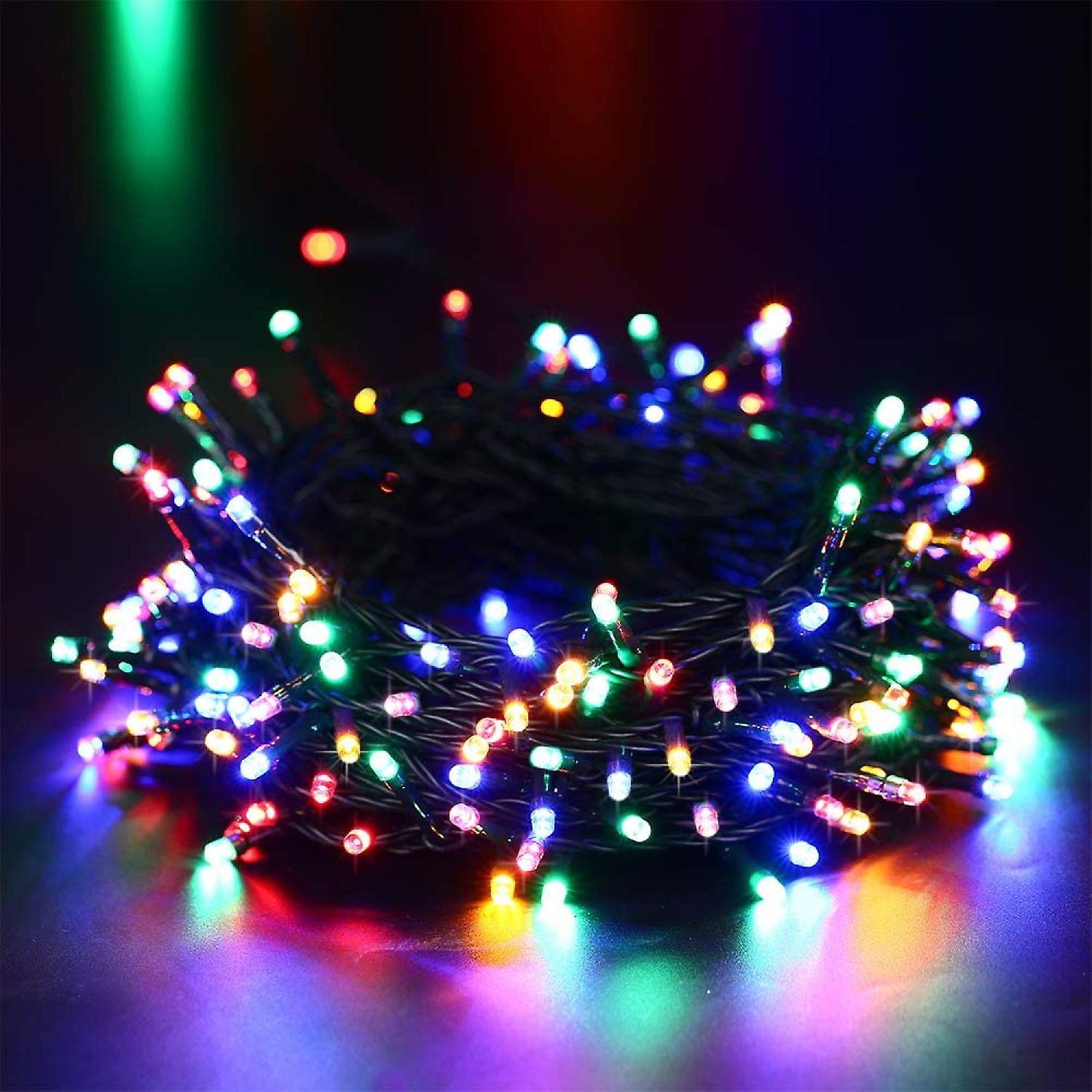 Lyhope Solar String Lights， 72ft 200 Led 8 Modes Waterproof Christmas Fairy String Lights For Garden， Patio， Home， Party， Wedding， Holiday， Xmas Tree，