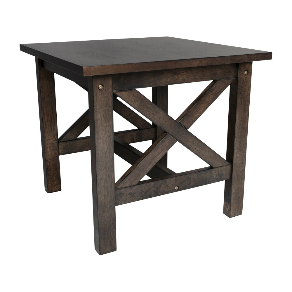 Classic Solid Wood Farmhouse End Table