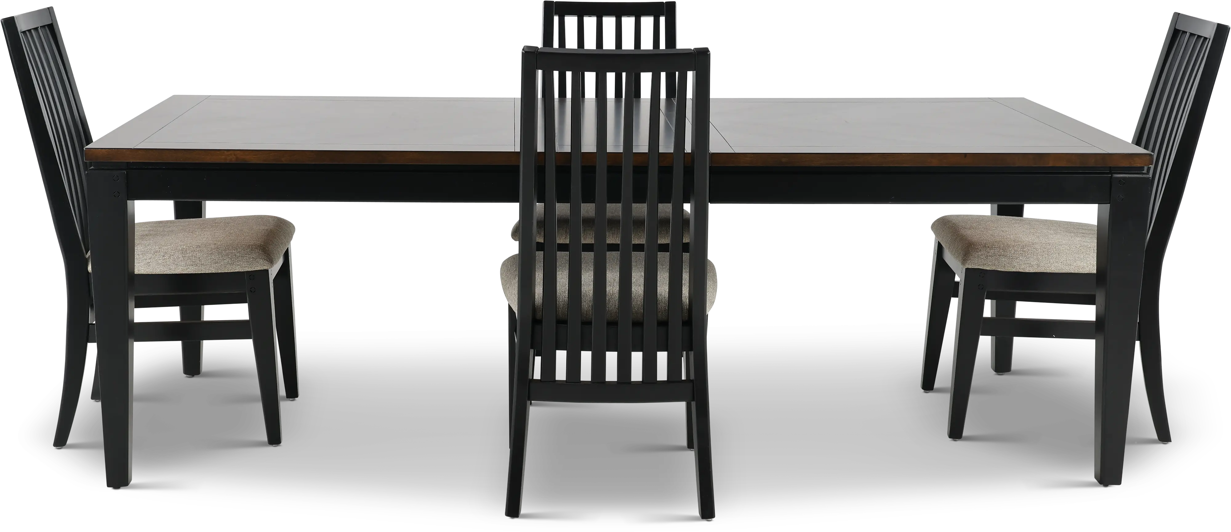 Lakeside Black 5 Piece Dining Room Set