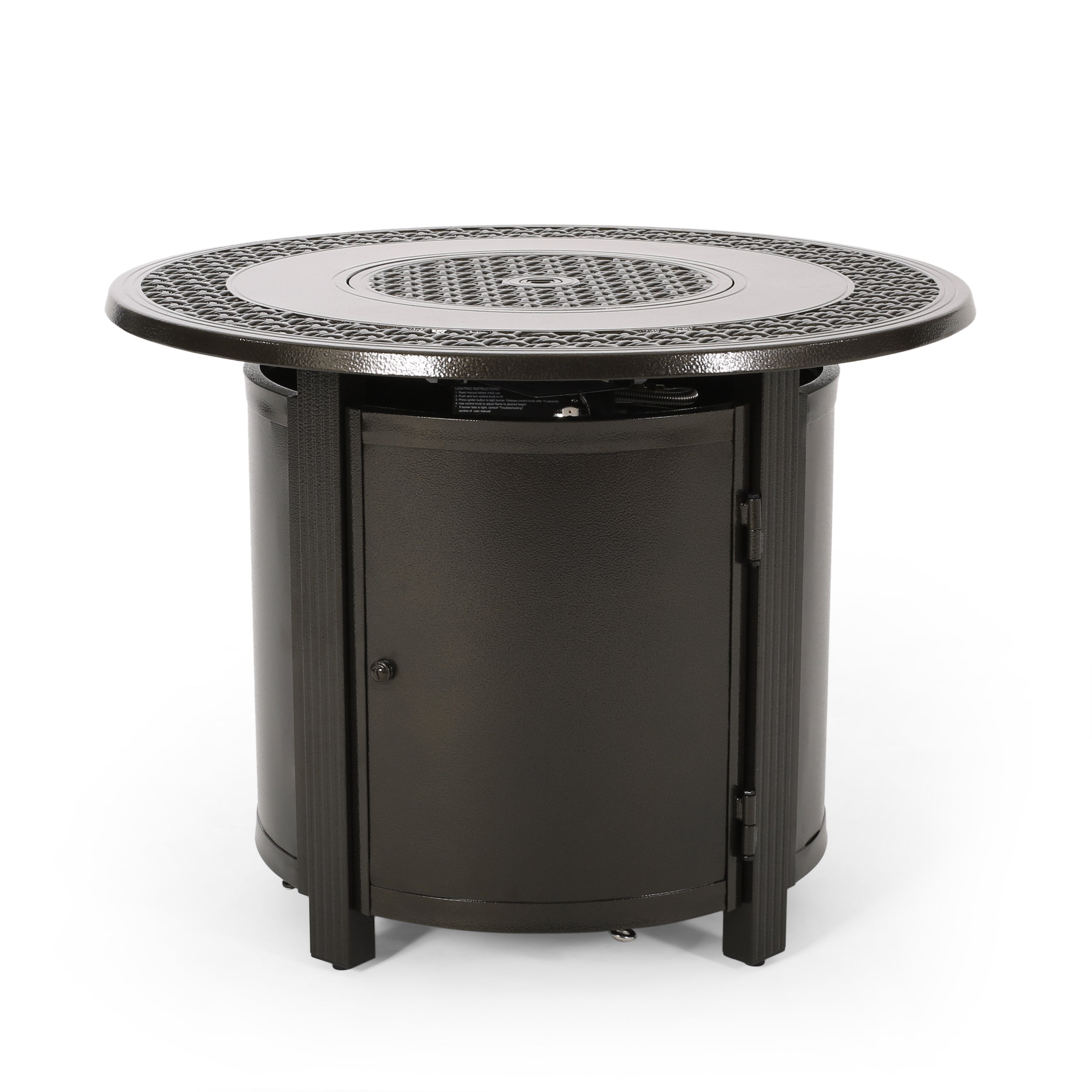 Maycol Round Aluminum Propane Fire Pit Table