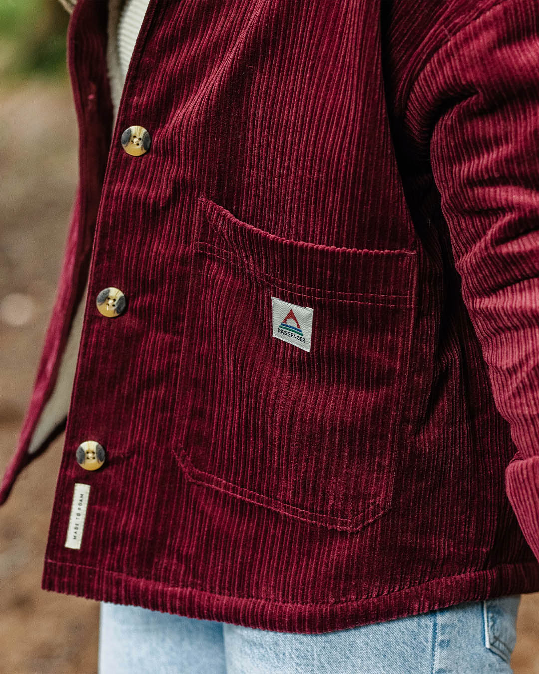 Flint Corduroy Overshirt - Windsor Wine