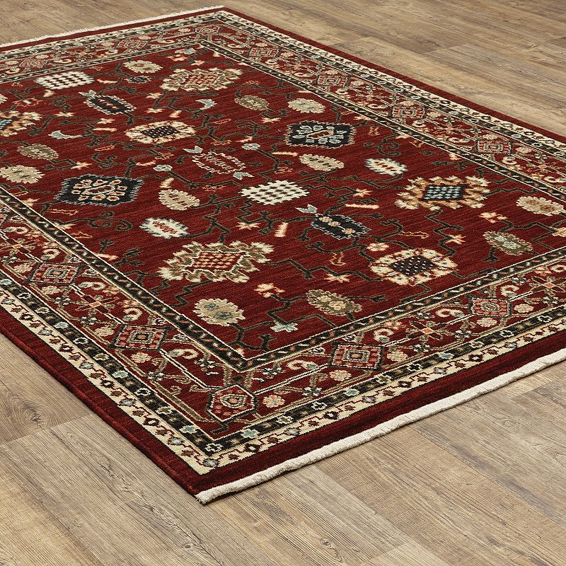 StyleHaven Linwood Ornate Border Fringed Area Rug