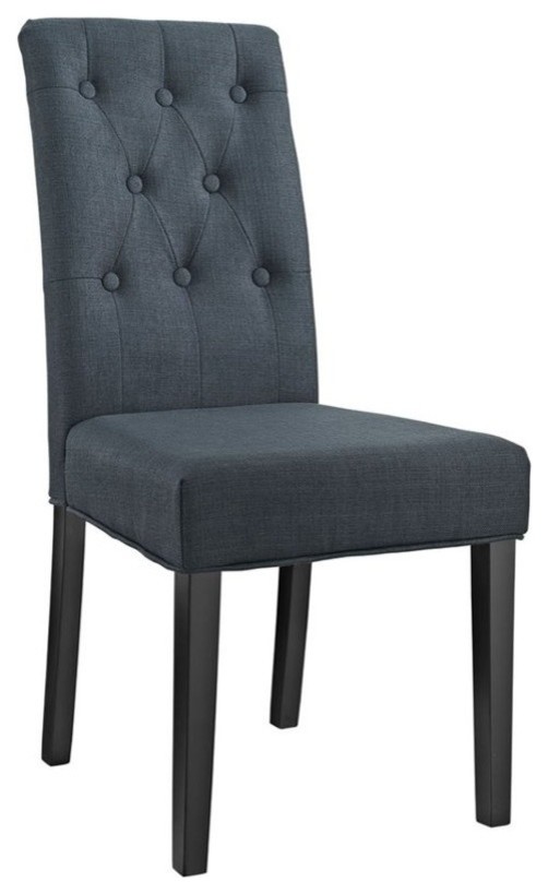 Hawthorne Collection Dining Side Chair in Gray   Transitional   Dining Chairs   by Homesquare  Houzz