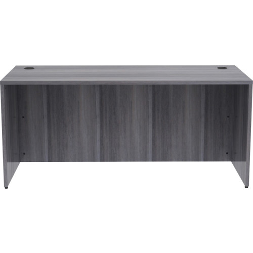 Lorell Weathered Charcoal Laminate Desk Shell (69546)