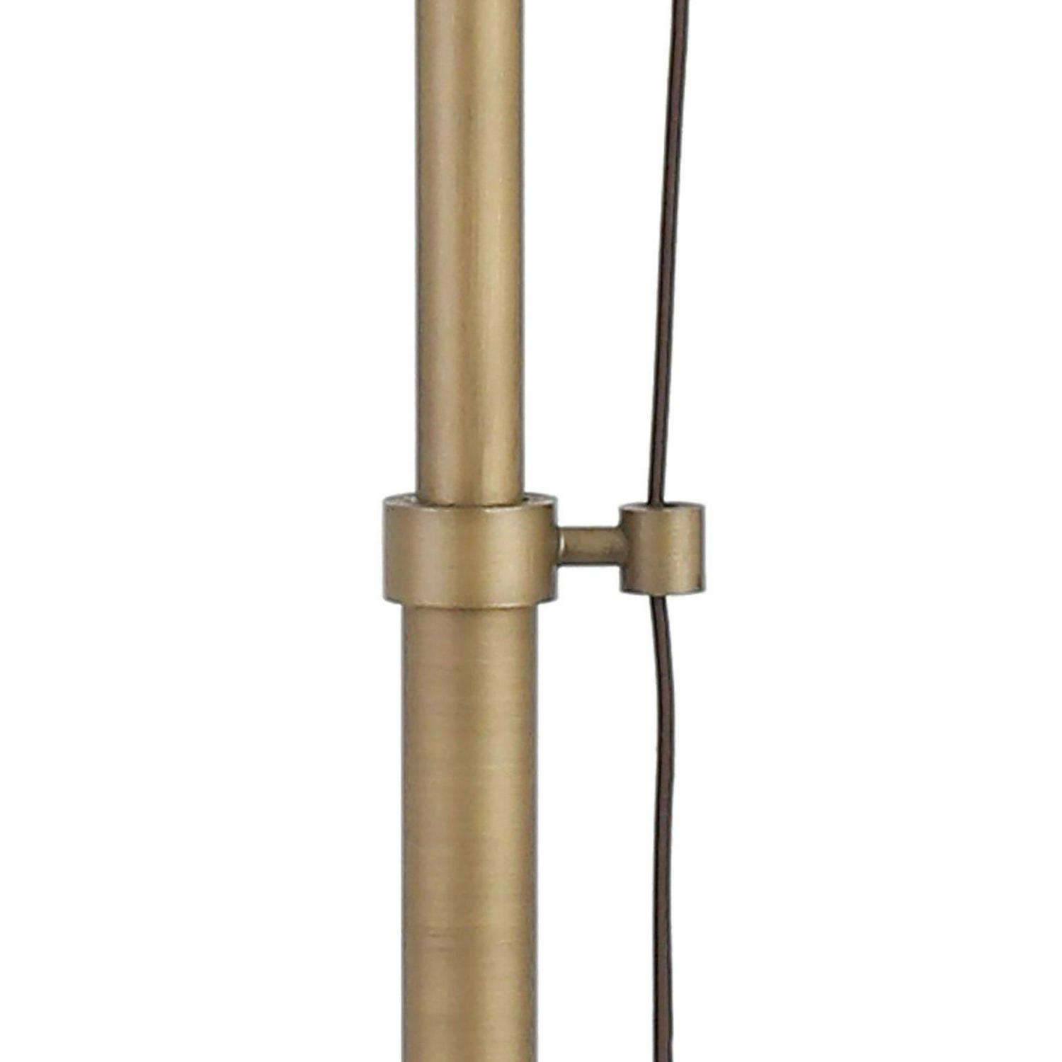 EvelynandZoe Traditional Metal Table Lamp with Pulley System