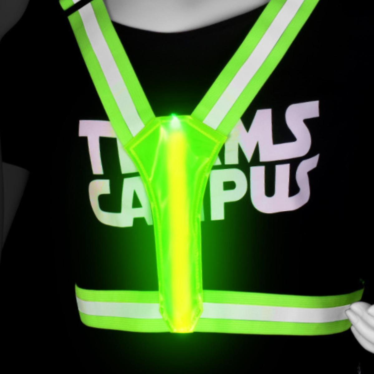 Led Reflective Vest Running Gear， Usb Rechargeable Light Up Running Vest Chest For Runners Night Walking