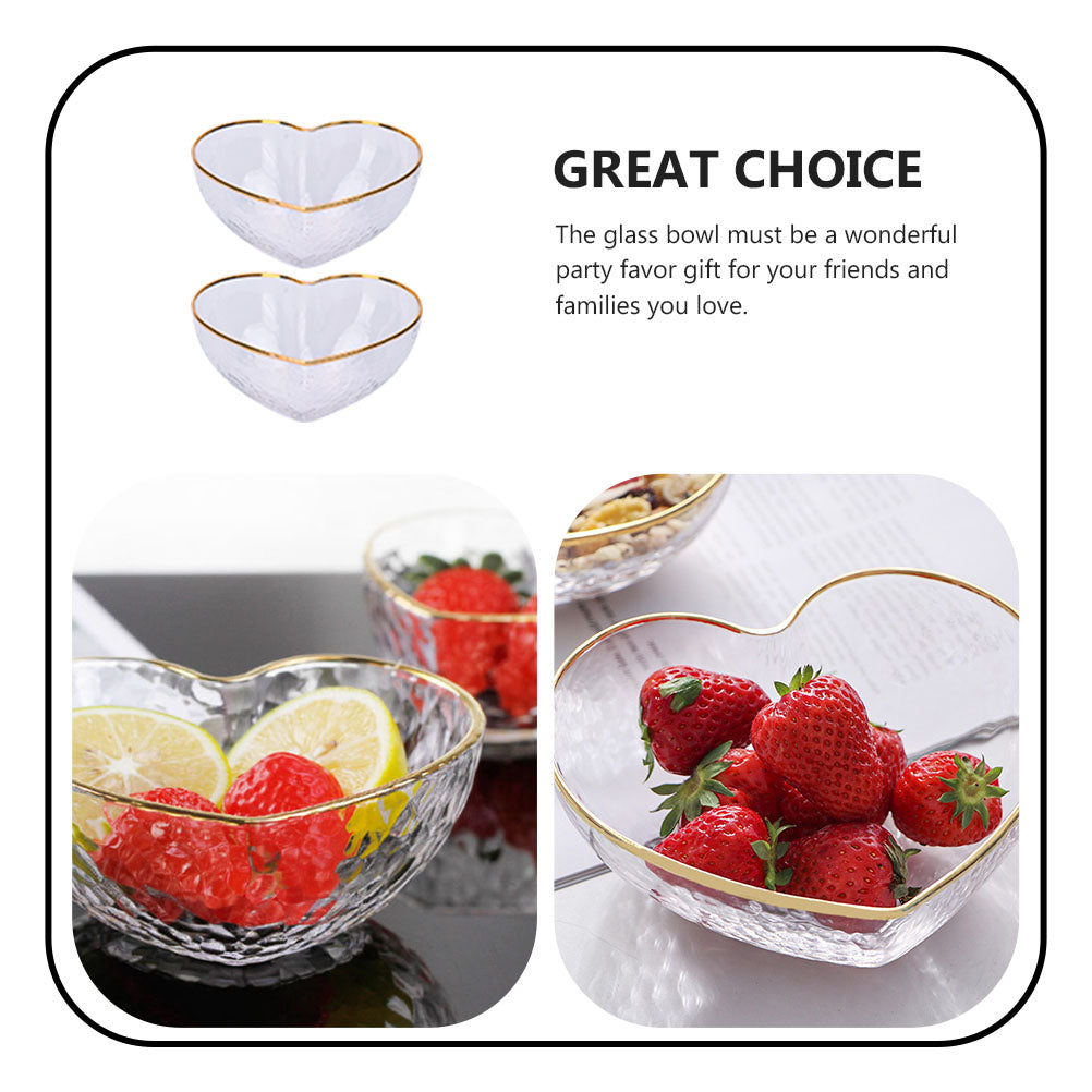 Nuolux Bowls Bowl Serving Glass Dish Salad Pasta Appetizer Plate Sauce Side Tray Snack Trifle Prep Candy Ramekin Breakfast