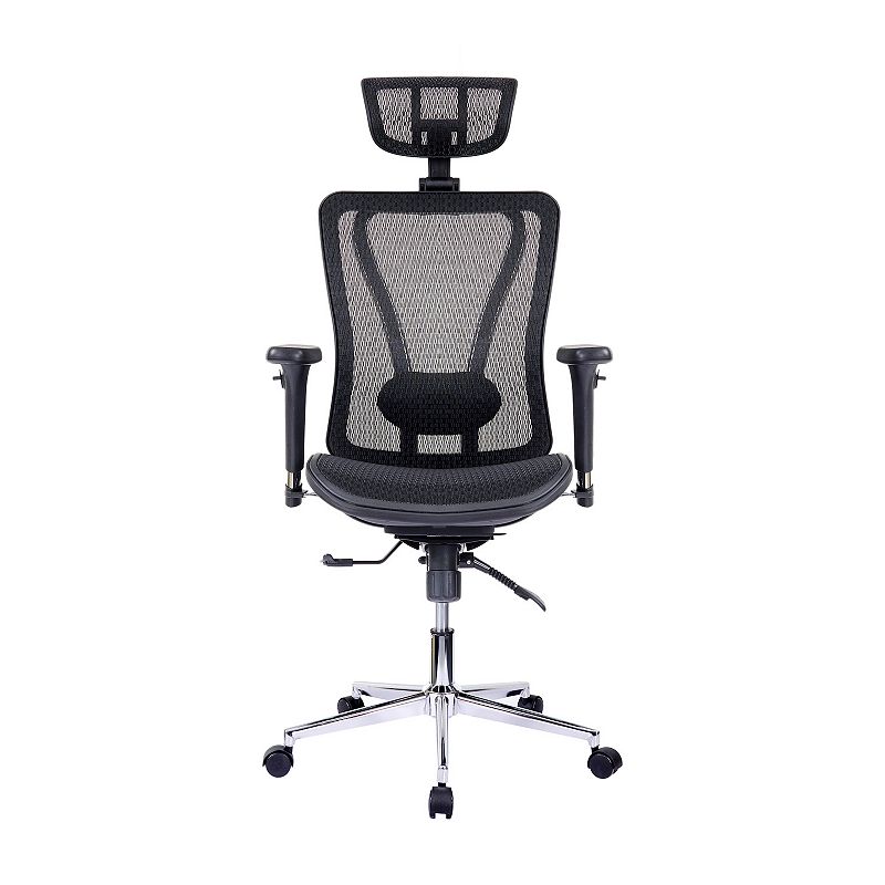 Techni Mobili High-Back Executive Black Mesh Office Chair