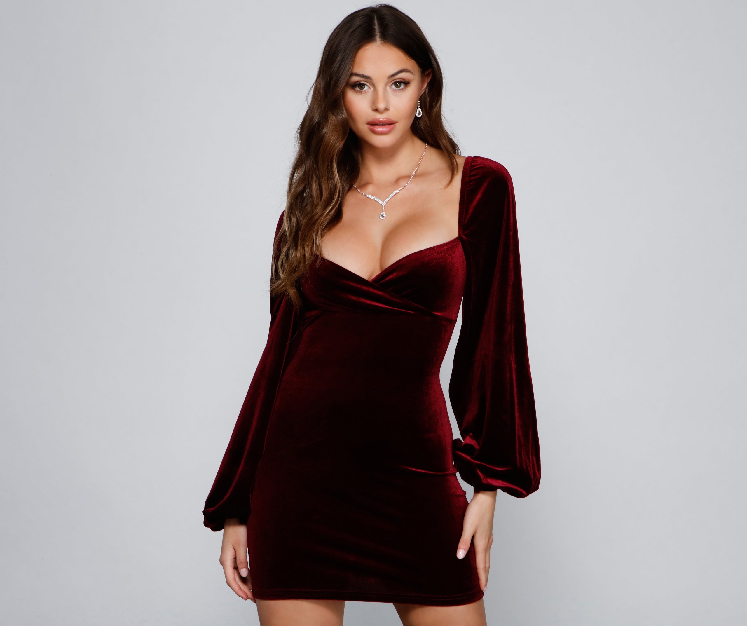 Chic Glamour Velvet Mini Dress