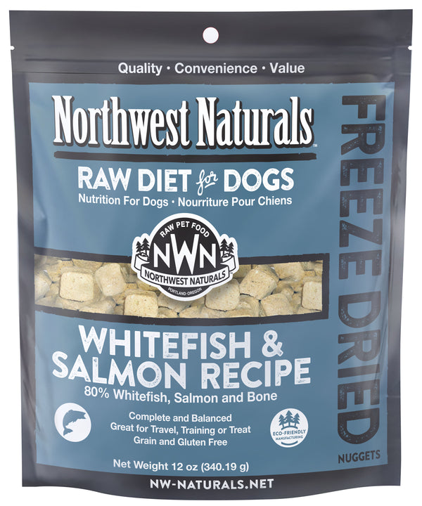 Northwest Naturals Freeze-Dried Raw Whitefish and Salmon Nuggets Dog Foo