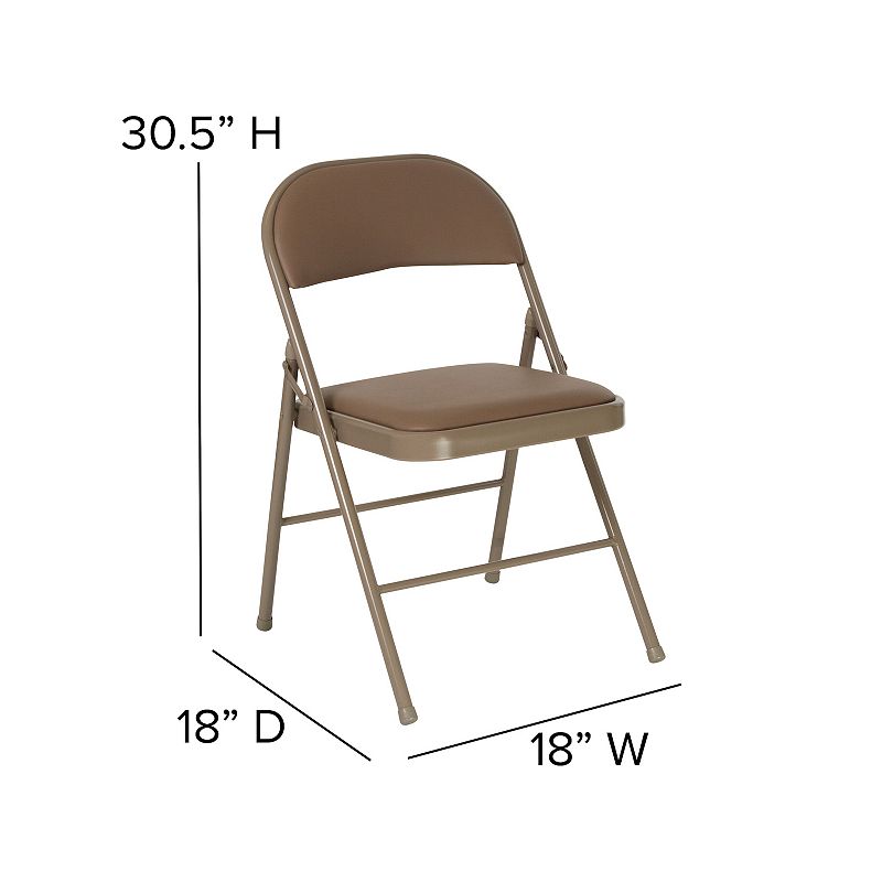 Flash Furniture Hercules Series Vinyl Folding Chair 2-piece Set