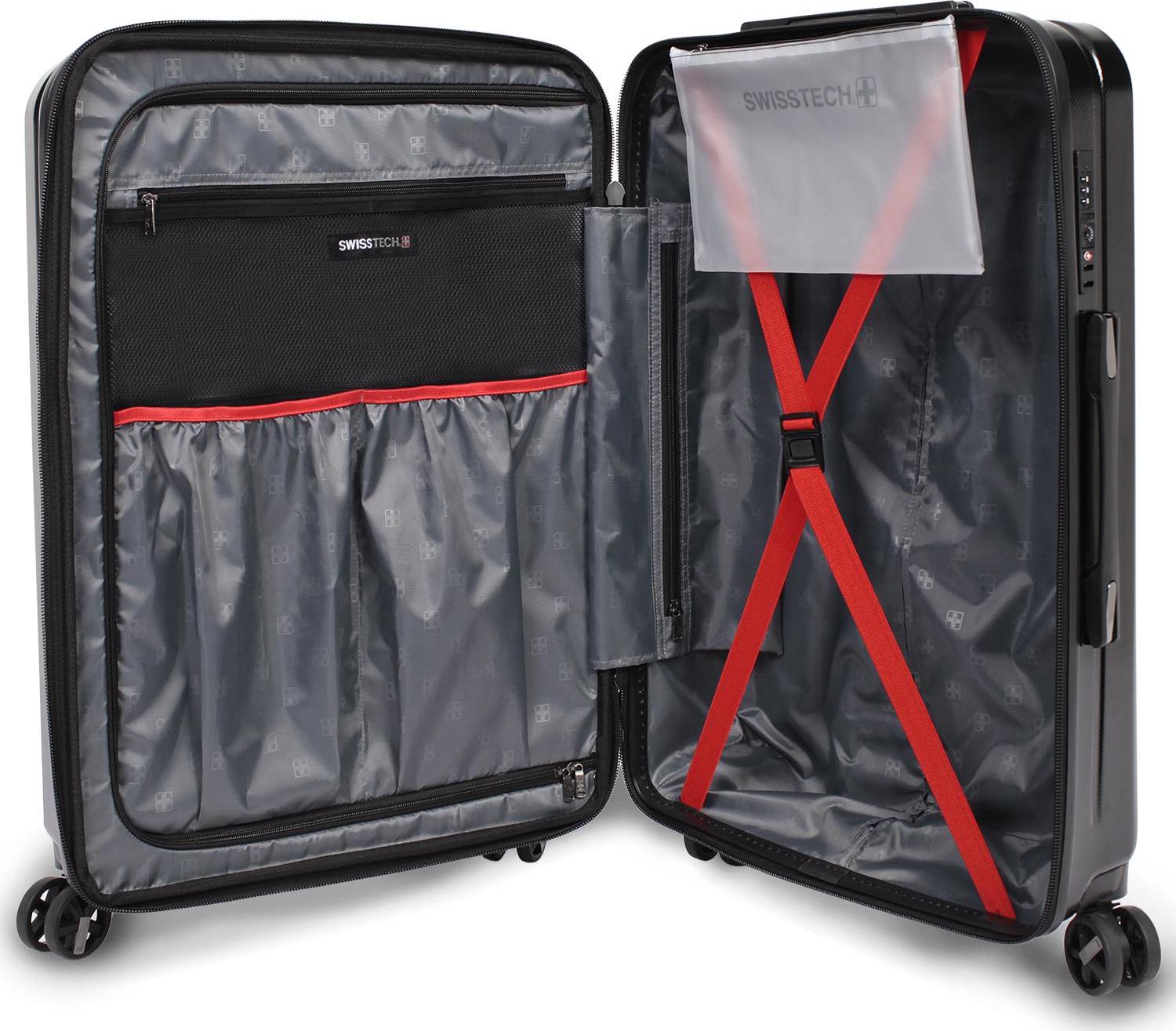 SwissTech Navigation 25  Hardside Checked Luggage 25 H x 175 W x 10 D  Crowdfused