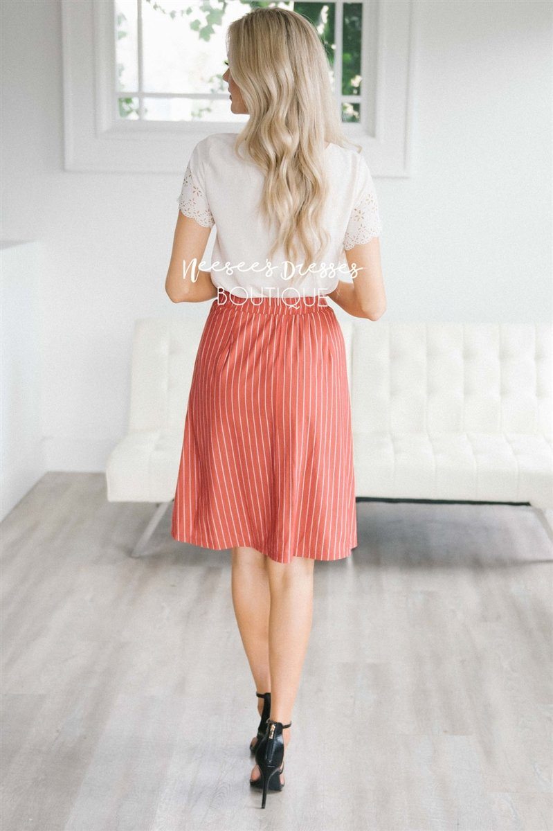 Striped Aline Skirt