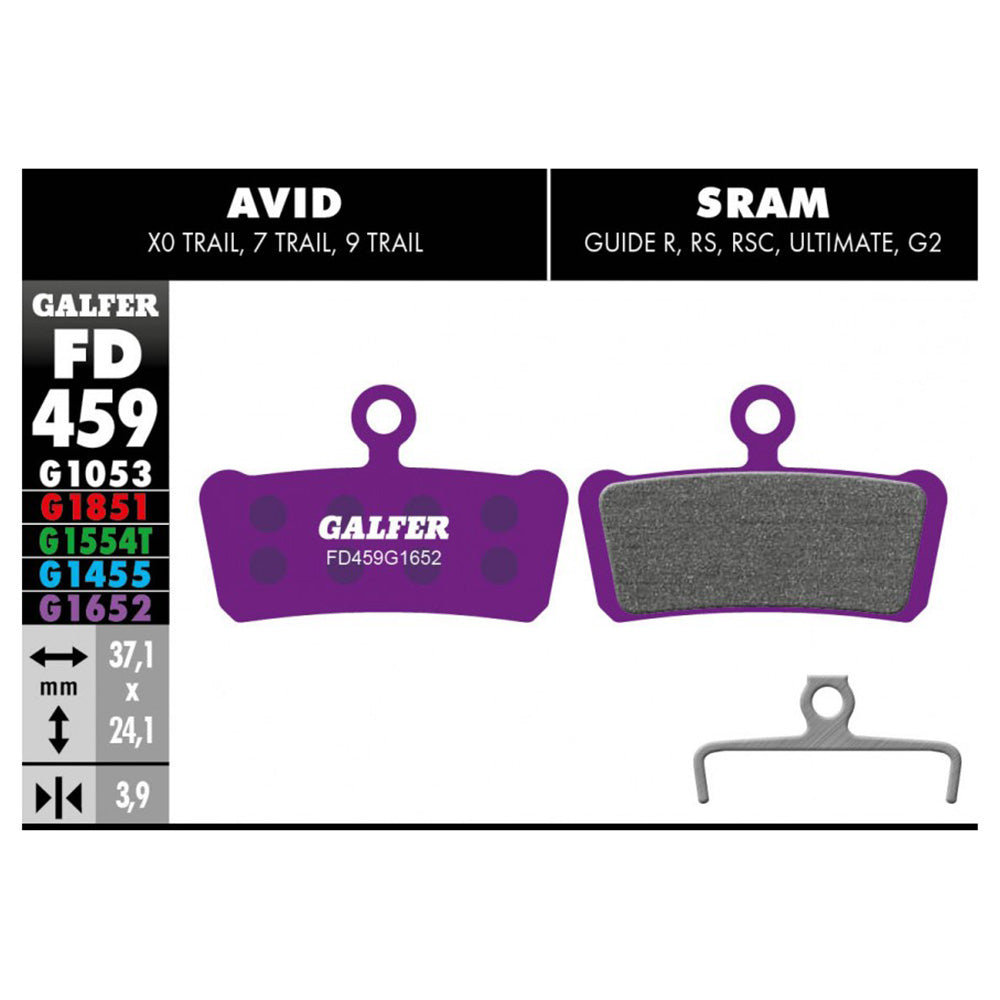 Galfer Disc Brake Pads for SRAM Guide / Avid X0 Trail