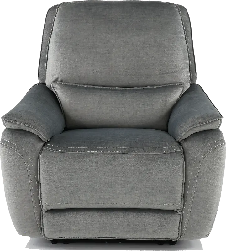 Capri Pewter Gray Power Recliner