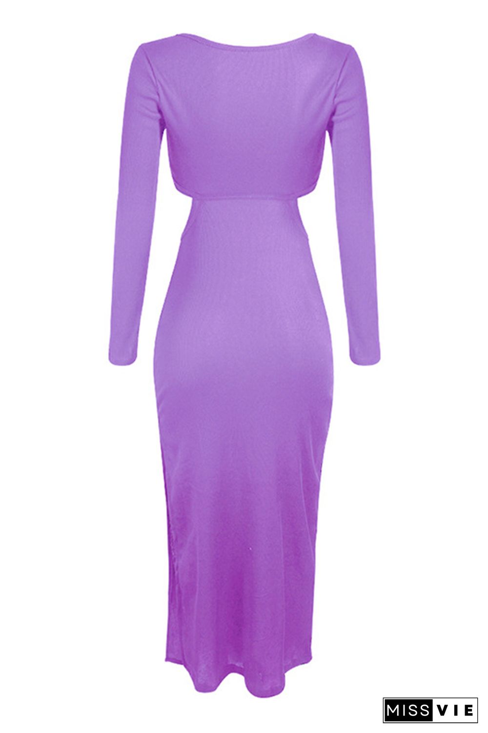 Cut-out Waist Split Side Bodycon Dress Wholesale