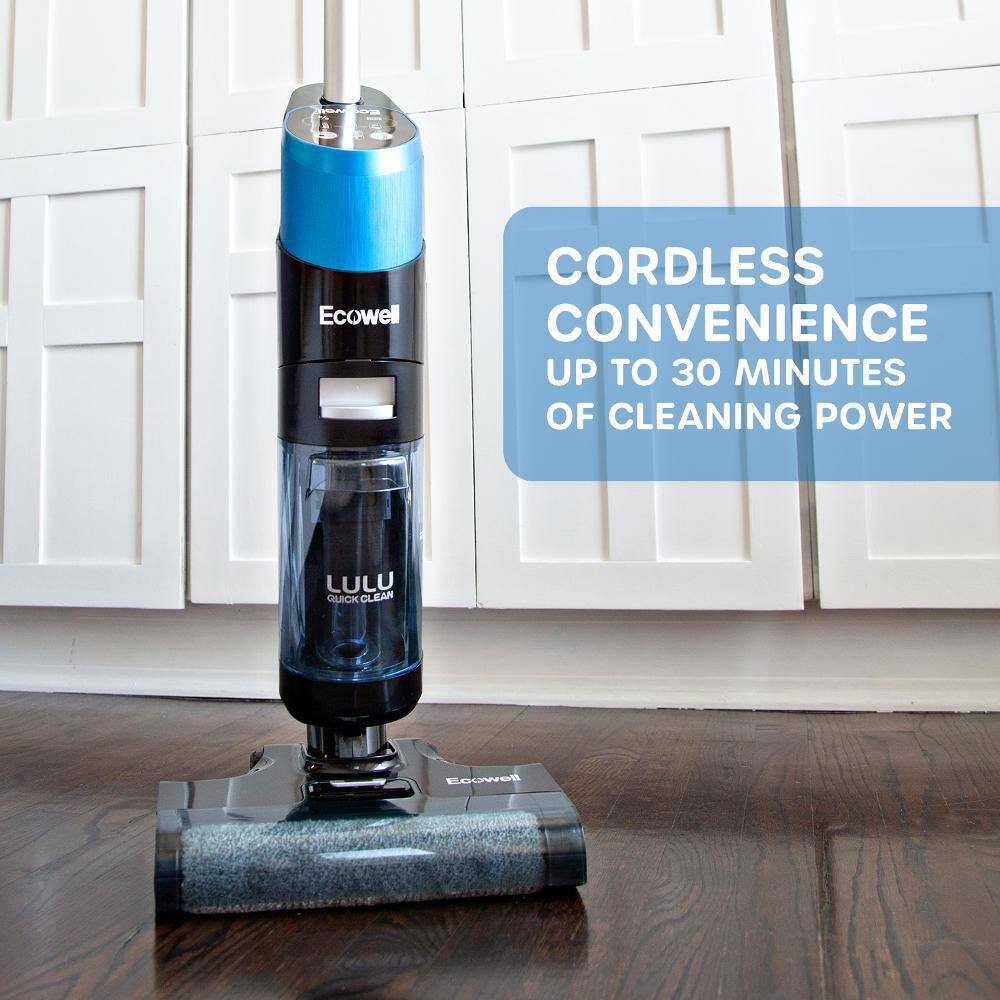 ECOWELL Lulu QuickClean Cordless Bagless Self-Propelled WetDry Self Cleaning Vacuum Cleaner and Mop for Hard Floors and Rugs P05