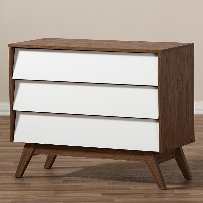 Baxton Studio Hildon 3-Drawer Dresser