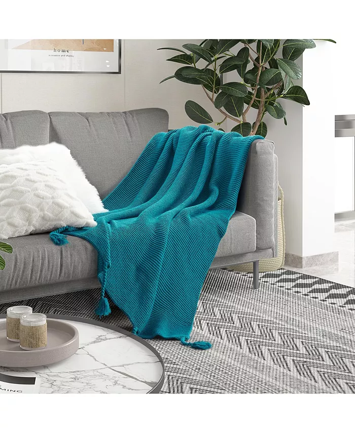 Cozy Tyme Garrison Acrylic Knit Throw Blanket 50x60