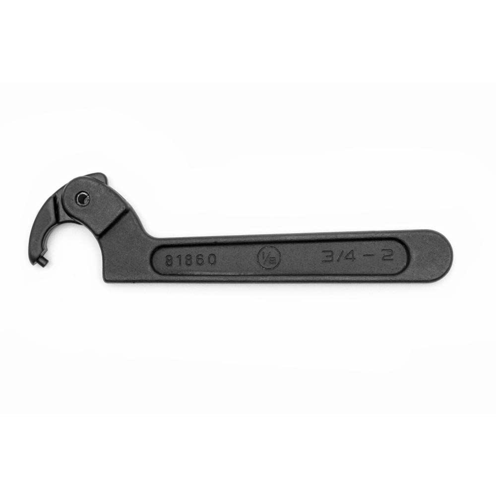 Spanner Wrench， Adjustable Pin 3/4 In. to 2 In. (1/8 In. diameter) ;