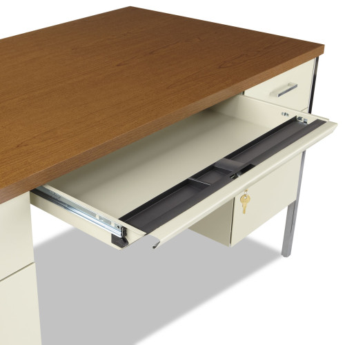 Alera Double Pedestal Steel Desk， 60