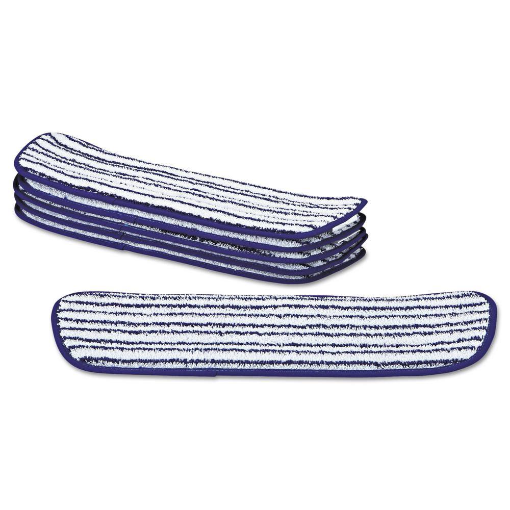 Rubbermaid Commercial Products 18 in. Microfiber Finish Mop Head (Case of 6) RCPQ800WHI