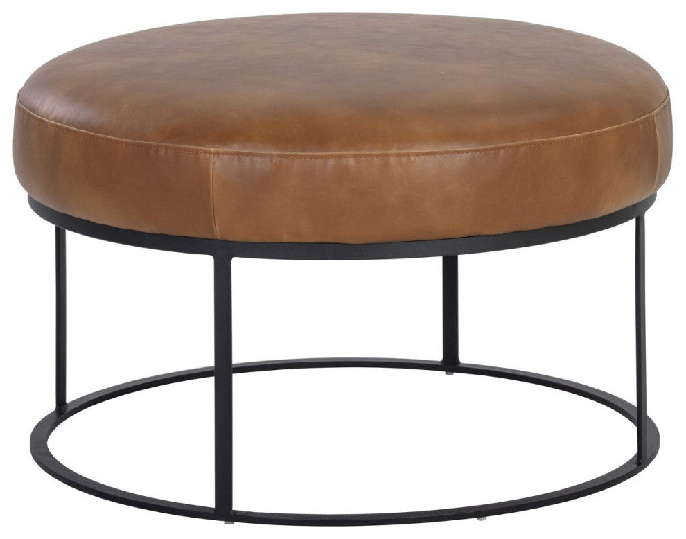 Sunpan 5West Elgin Ottoman   Industrial   Footstools And Ottomans   by Unlimited Furniture Group  Houzz