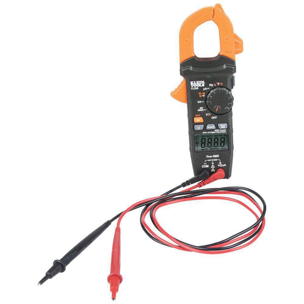 Klein Tools 400 Amp HVAC Digital Clamp Meter AC Auto-Ranging CL320