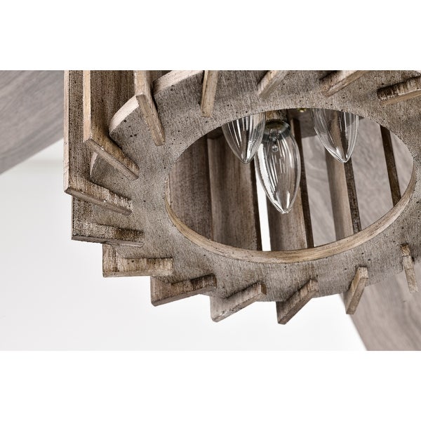 Olivia 52 Inch Distressed Wood Finish Ceiling Fan with Light Shopping - The Best Deals on Ceiling Fans | 40371728