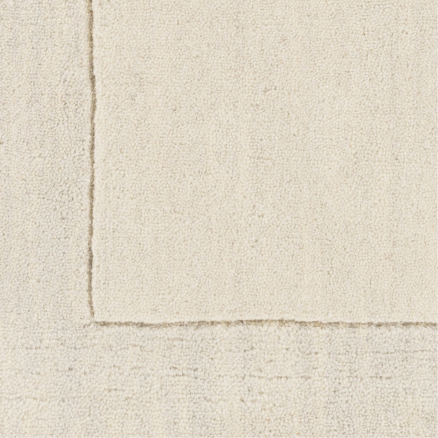 Mystique Collection Wool Area Rug in Parchment and Winter White