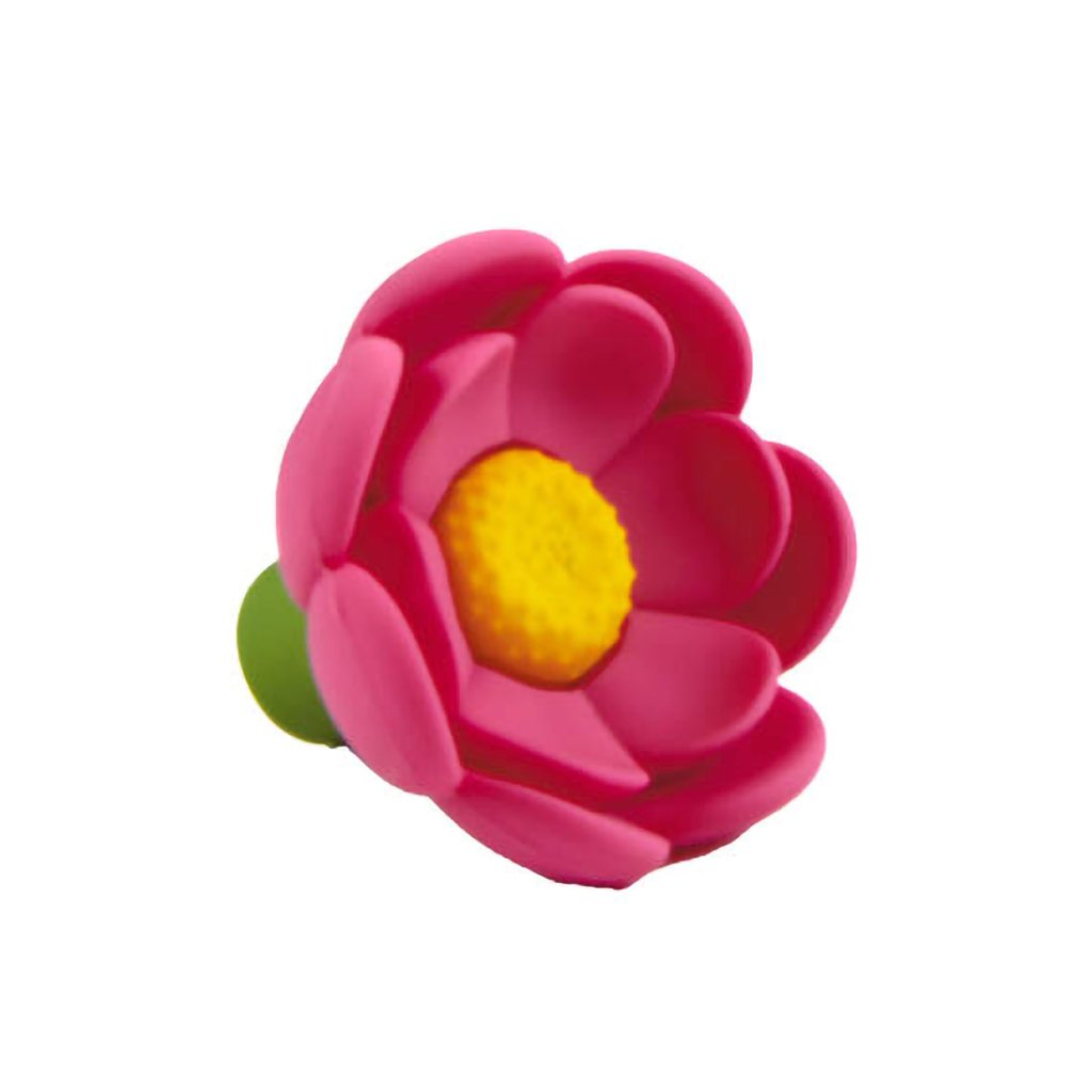 Hallmark  Charmers Pink Flower Silicone Charm