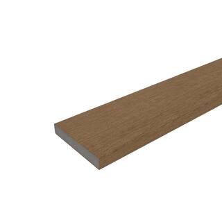 NewTechWood 12 in. x 3-12 in. x 5-34 ft. Peruvian Teak Flat Top Composite Fence Picket US89-6-TK