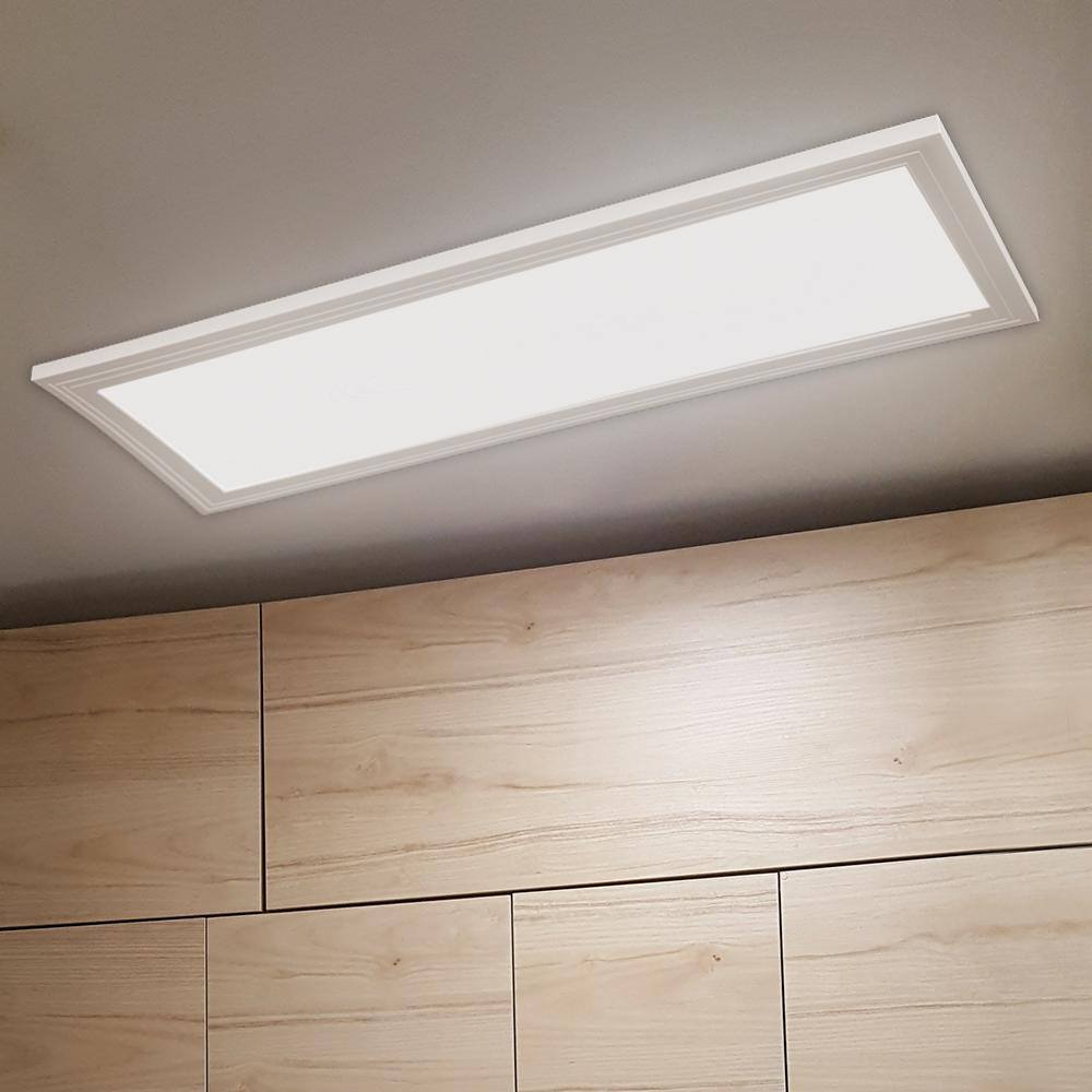 Feit Electric 1 ft. x 4 ft. 50-Watt Dimmable White Integrated LED 4000K Cool White Edge-Lit Flat Panel Ceiling Flushmount FP1X4840WH