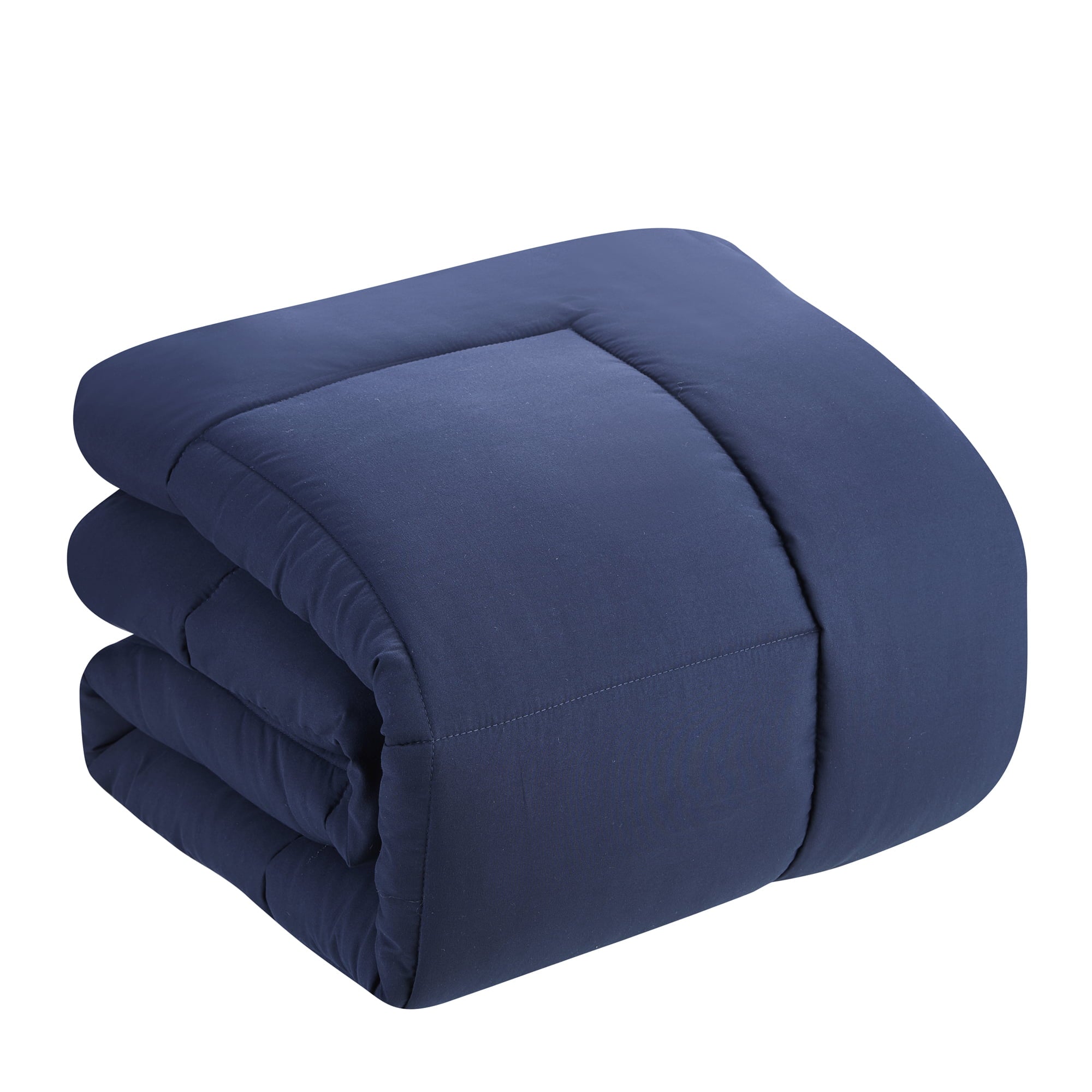 Luxury 5 Piece Bed in a Bag Down Alternative Comforter and Sheet Set - Navy - Twin