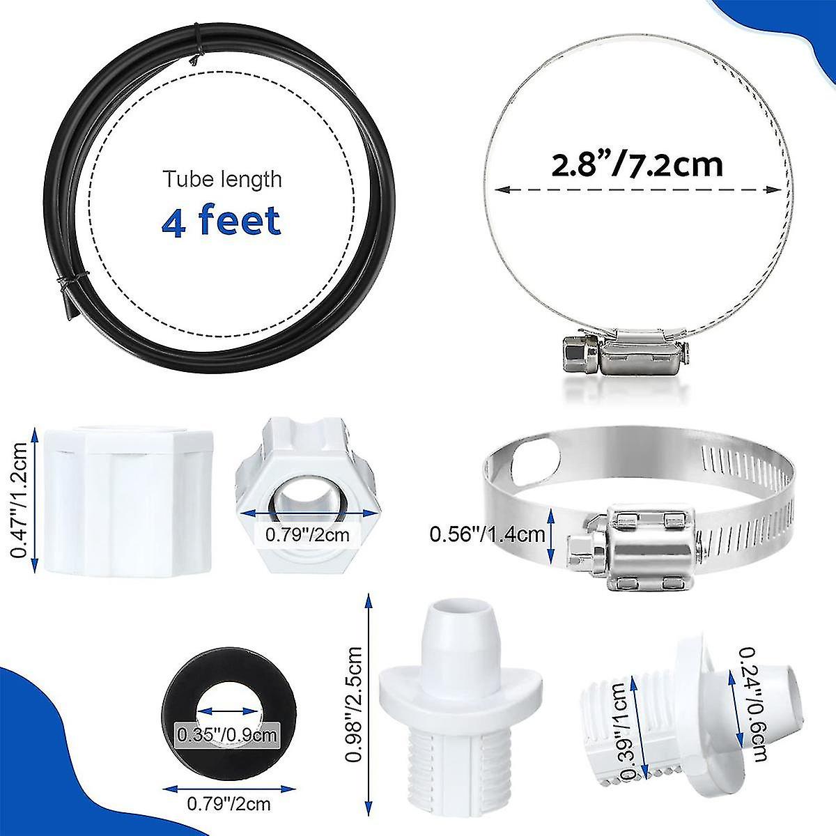 Offline Parts With Saddle Clamp Chlorinator Hose Tubing With Check Valve Control Valve For Cl200 Cl