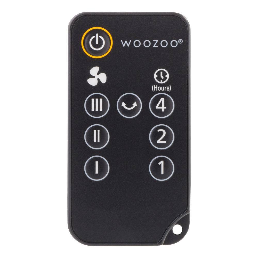 Woozoo 9 in. 3 Speed Oscillating Vortex Desk Fan with Remote Control Latte 500181