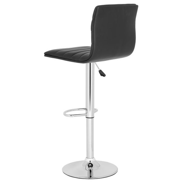 SAFAVIEH Arissa Black Adjustable 24-30-inch Swivel Bar Stool - 15.4