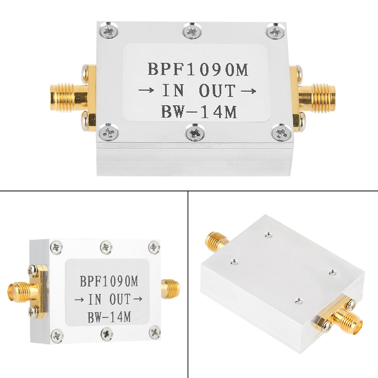 1 PCS 1090MHz ADS-B Aeronautical Bandwidth 14MHz SMA Interface Band pass Filter