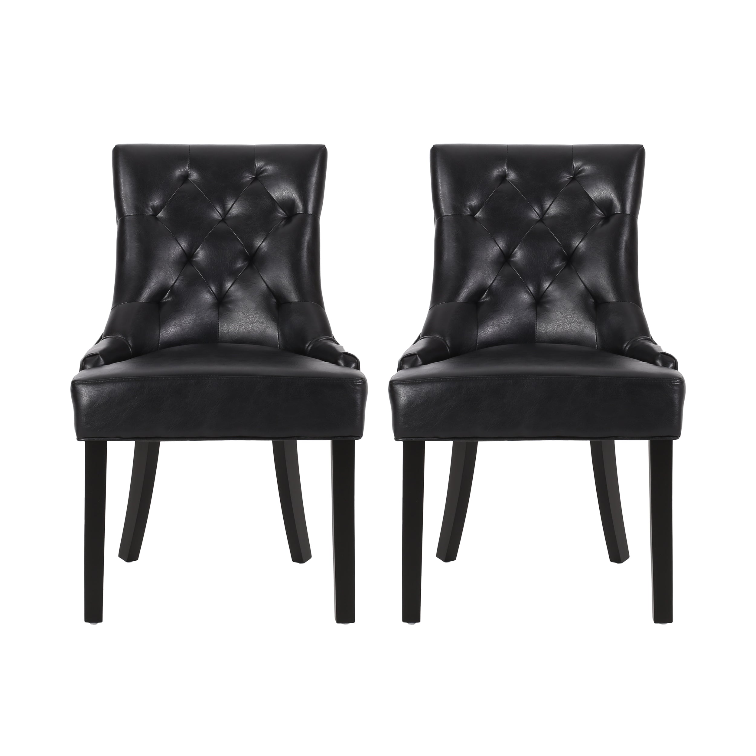 Maggie Contemporary Tufted Dining Chairs, Set of 2