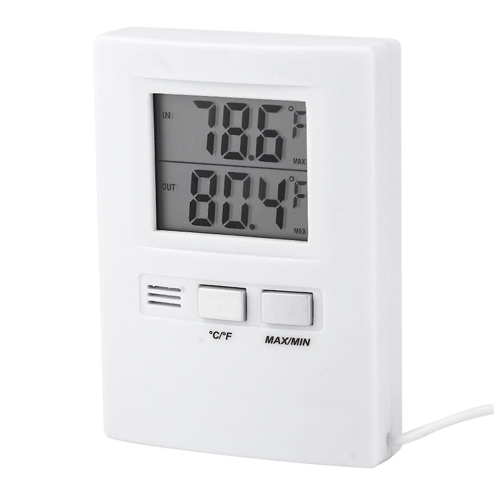 High Precision Lcd Digital Indoorandoutdoor Thermometer Temperature Meter Tester Battery Powered