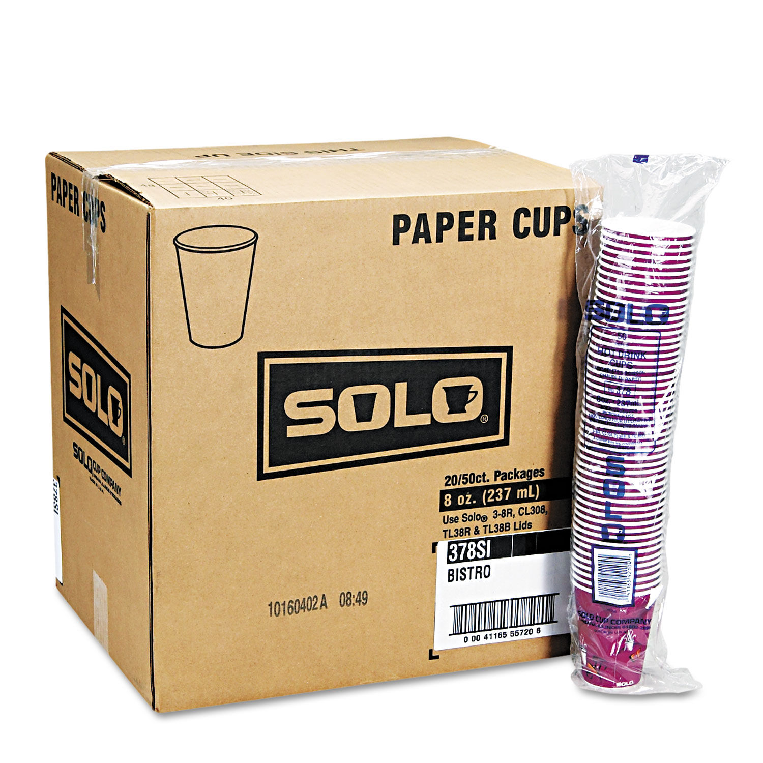 Paper Hot Drink Cups in Bistro Design by SOLOandreg; SCC412SIN