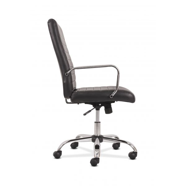 Sadie Mid-Back Executive Chair - Black Leather