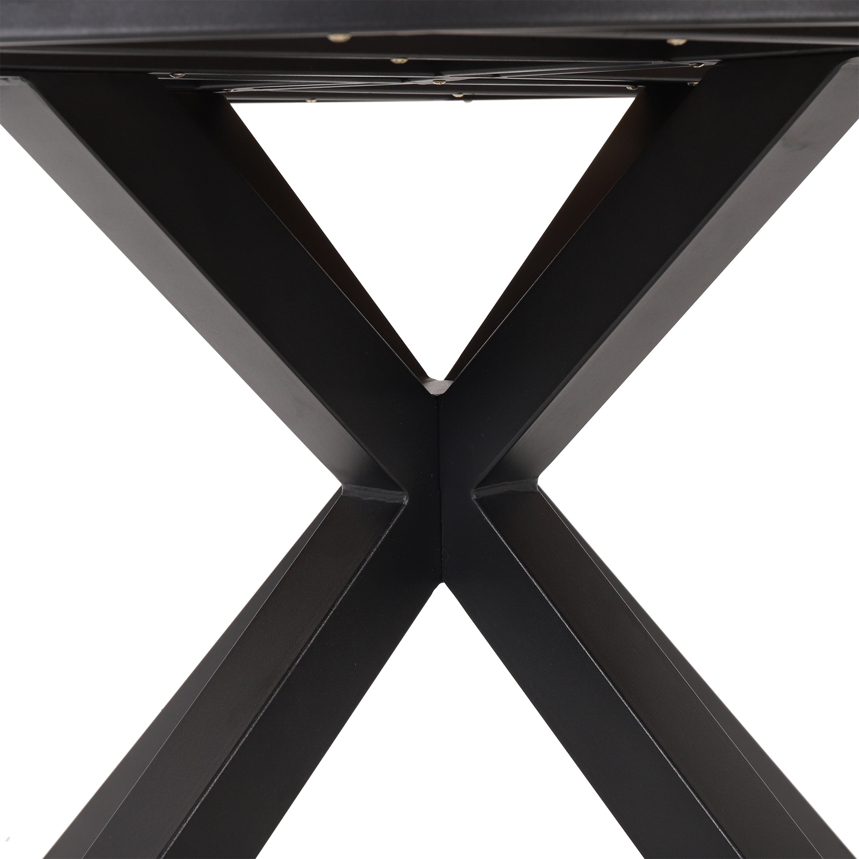 Mellie Outdoor Acacia Wood Circular Dining Table, Teak and Black